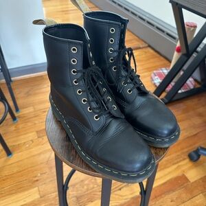 Dr. Martens: Black Lace Up Vegan Boot